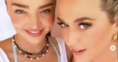 Katy Perry joined Miranda Kerr for her first post-pregnancy yoga session - www.msn.com