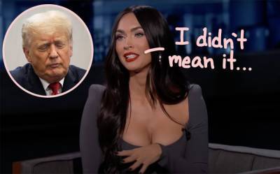 Megan Fox Called Donald Trump 'A Legend' After This Past Weekend's UFC Fight -- And Now She's Walking It Back - perezhilton.com - Las Vegas