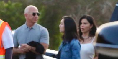 Jeff Bezos Arrives for Dinner With Friends & Family Ahead of His First Space Flight - www.justjared.com - Malibu - city Sanchez