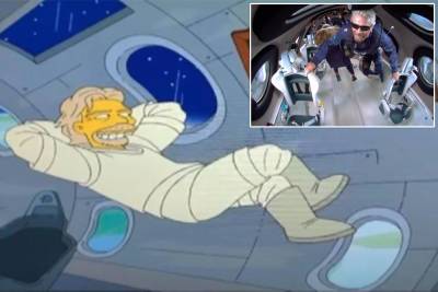‘The Simpsons’ credited with Richard Branson space flight prediction - nypost.com - Britain