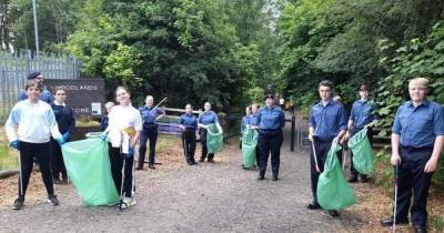 East Kilbride Sea Cadets keep local area clean and tidy during summer holidays - www.dailyrecord.co.uk