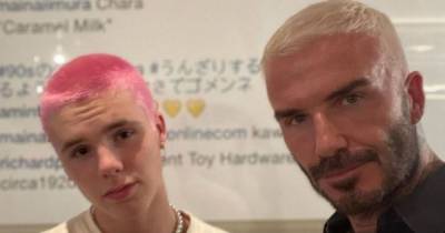 David Beckham goes back to his 90s look as son Cruz goes for matching bleach job - www.manchestereveningnews.co.uk - Manchester