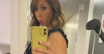 The One Show’s Alex Jones shows off her blossoming baby bump in black dress - www.ok.co.uk