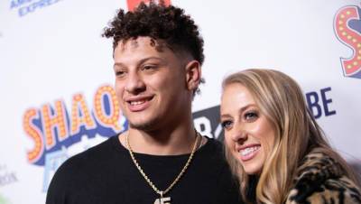 Patrick Mahomes Brittany Matthews Gush Over Baby Girl Sterling As She Cuddles With Family Dog - hollywoodlife.com