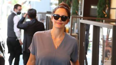 Katharine McPhee, 37, Wears Grey Dress On Rare Lunch Date With Husband David Foster, 71 — See Pics - hollywoodlife.com - USA - Beverly Hills