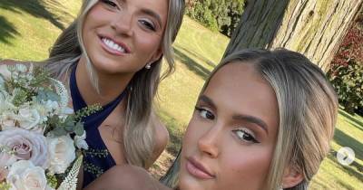 Molly-Mae Hague and sister Zoe look gorgeous in blue as bridesmaids for mum's wedding - www.ok.co.uk - Hague