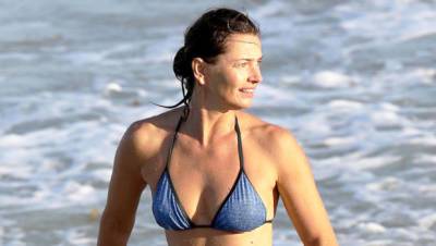 Paulina Porizkova, 56, Stuns In Tiny Blue Bikini As She Has A ‘Baywatch Moment’ — Watch - hollywoodlife.com