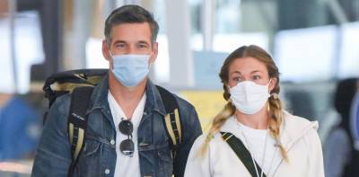Eddie Cibrian & LeAnn Rimes Stay Safe While Flying Into NYC - www.justjared.com - Los Angeles - New York