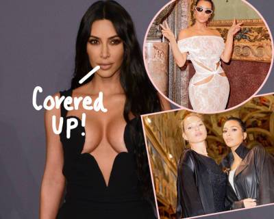 Kim Kardashian Swears She Didn’t Break The Vatican’s Dress Code With Her Sexy Cut-Out Gown! - perezhilton.com - Rome - Vatican