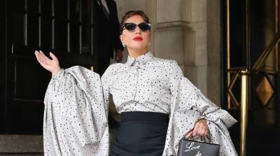 Lady Gaga Makes Epic Exit from Her NYC Hotel with 'Love for Sale' Bag - www.justjared.com - New York