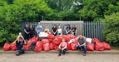 New clean-up team collects more than 500 bags of rubbish from all over Hamilton - www.dailyrecord.co.uk