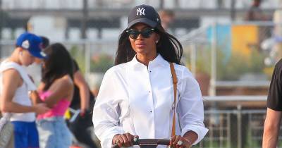 Naomi Campbell, 51, is pictured with her baby daughter for FIRST TIME as she steps out in NYC - www.ok.co.uk - New York - county Campbell
