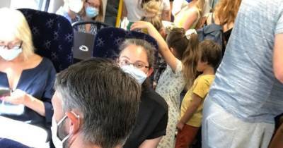 Scots train packed with punters heading to beach with no social distancing amid heatwave - www.dailyrecord.co.uk - Scotland