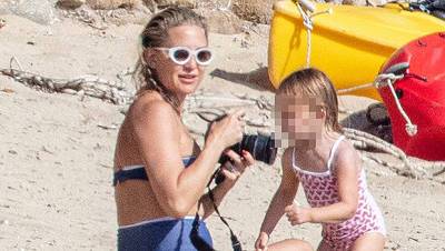 Kate Hudson, 42, Looks Incredibly Toned In A Bikini As She Plays With Daughter, 2, In Cute Photo - hollywoodlife.com
