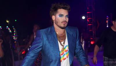 Adam Lambert Goes Roller Skating at a Disco Dance Party in L.A. - www.justjared.com - county Garden
