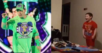 Young child has amazing reaction to John Cena's shock WWE comeback - www.msn.com