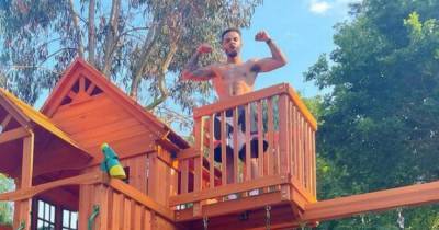 Aston Merrygold has 'big dad moment' as he builds incredible treehouse for his children - www.ok.co.uk
