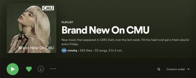 Playlists: Brand New On CMU and CMU Approved - completemusicupdate.com
