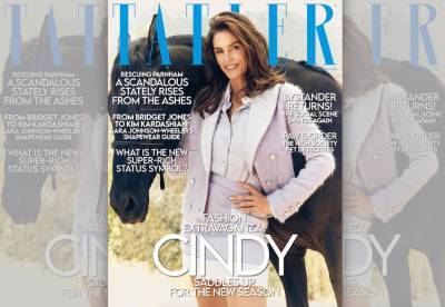 Cindy Crawford Takes The Reins In The September Issue Of ‘Tatler’ - etcanada.com - Britain - county Crawford