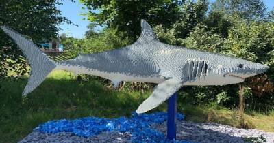 Giant Lego sea animals arrive at Knowsley Safari for Bricklive Ocean summer trail - www.manchestereveningnews.co.uk - Manchester