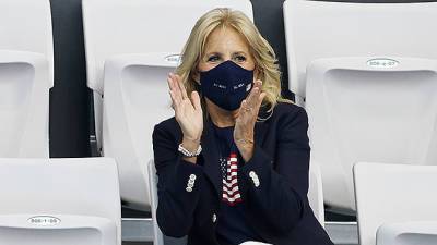 Jill Biden Cheers On Team USA In American Flag T-Shirt At Tokyo Olympics — Photos - hollywoodlife.com - USA - Mexico - Japan - Tokyo