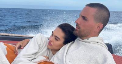 Scott Disick Cozies Up With Amelia Hamlin and Daughter Penelope on Weekend Boat Trip: Photos - www.usmagazine.com