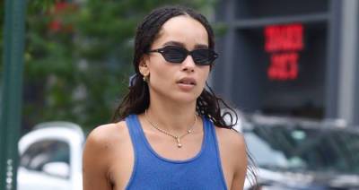 Zoe Kravitz Goes Braless While Meeting Up with Friend for Lunch - www.justjared.com - New York