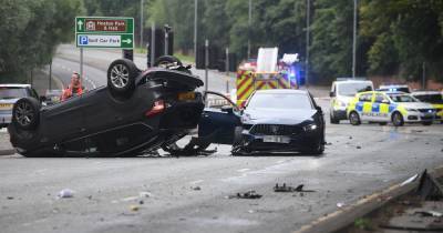 Three people taken to hospital after multi-vehicle horror crash in Blackley - www.manchestereveningnews.co.uk
