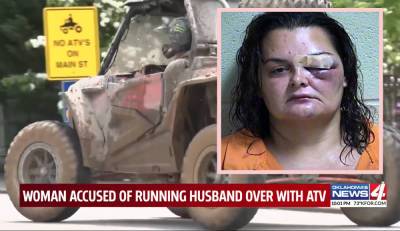 Woman Ran Over Husband With ATV After He Asked For A Divorce - perezhilton.com - Oklahoma