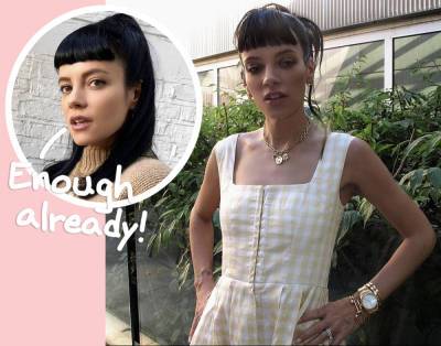 Lily Allen Defends Herself Against Body Shamers Who Say They've 'Never' Seen The Star 'This Thin' - perezhilton.com