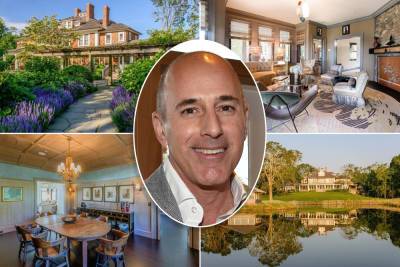 Matt Lauer - Disgraced Matt Lauer re-lists $44M Hamptons home after years without luck - nypost.com