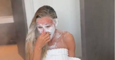 Zara McDermott blasted in the face by flour as Sam Thompson plays another trick on her - www.ok.co.uk - Chelsea