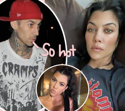 Kourtney Kardashian Looks Like A Completely Different Person! Is Her Wild New Look For Travis Barker?? - perezhilton.com