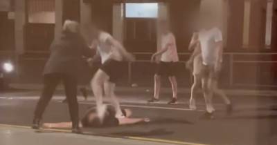 WATCH: Video shows 'brutal' assault outside Bellshill hotel that hospitalised two men - www.dailyrecord.co.uk