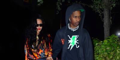 Rihanna & A$AP Rocky Enjoy a Dinner Date Together in Miami - www.justjared.com - Miami - Florida