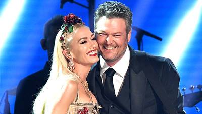 Blake Shelton Calls Wife Gwen Stefani Shelton On Stage Before Joint ‘Happy Anywhere’ Performance - hollywoodlife.com - Nashville