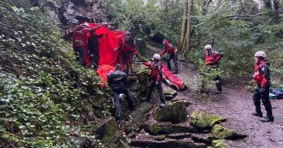 Man left with serious injuries after falling down rock face during thunderstorm - www.manchestereveningnews.co.uk - Manchester