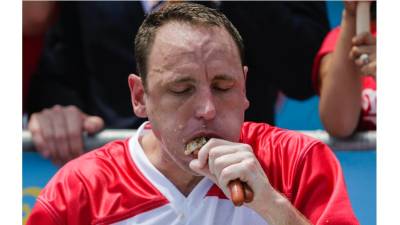 Joey Chestnut Wins 14th Nathan’s Famous Hot Dog Eating Contest, Breaks His Own Record - thewrap.com - Jordan