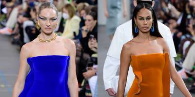Candice Swanepoel & Joan Smalls Walk the Runway for Off-White Show in Paris - www.justjared.com - France - city Valletta