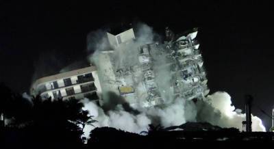 Remaining Portion of Miami Condo Building Has Been Demolished, 10 Days After Collapse - www.justjared.com - Florida