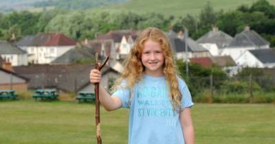 The girl, aged 8, who is walking 100 miles to help out her village hospice - www.dailyrecord.co.uk