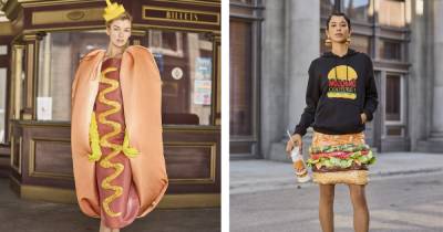 Moschino’s latest fast food inspired collection includes a hot dog dress - www.ok.co.uk