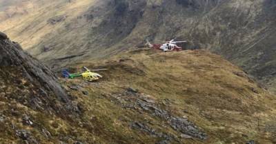 Man airlifted to hospital after plunging 40 feet on remote Scots mountain - www.dailyrecord.co.uk - Scotland