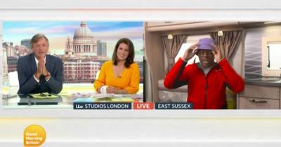 Andi Peters defends bizarre GMB outfit as Richard Madeley says he looks like 'marshmallow' - www.ok.co.uk - Britain