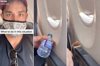 Plane passenger’s reaction to flyer’s bare foot on armrest goes viral - nypost.com