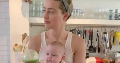 Amber Heard shares adorable video with her baby daughter Oonagh - www.ok.co.uk