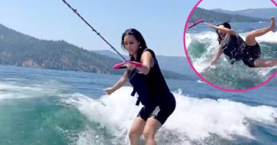 Kim Kardashian Makes a Big Splash With Wakeboarding Wipeout Over 4th of July Weekend - www.usmagazine.com