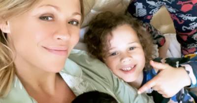 Kimberley Walsh cuddles newborn son in sweet snap as he matches with brothers - www.ok.co.uk