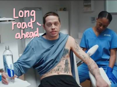 Pete Davidson Says He Has 'Two More Years' Of Tattoo Removal Treatments Left! - perezhilton.com