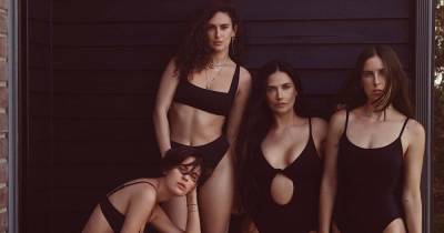 Demi Moore Models Matching Swimsuits With Her 3 Daughters — and Fans Can’t Get Enough - www.usmagazine.com